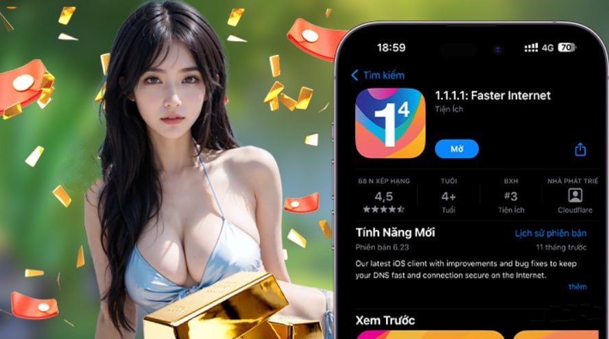 Hình ảnh quảng cáo của 68gb hiển thị nền tảng và các lợi ích